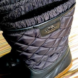 Coach boots black size 10